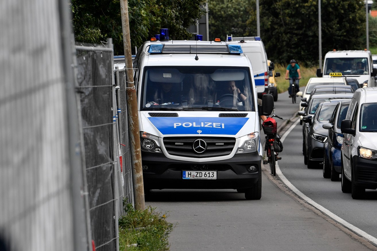German police are trying to solve the brazen crime.