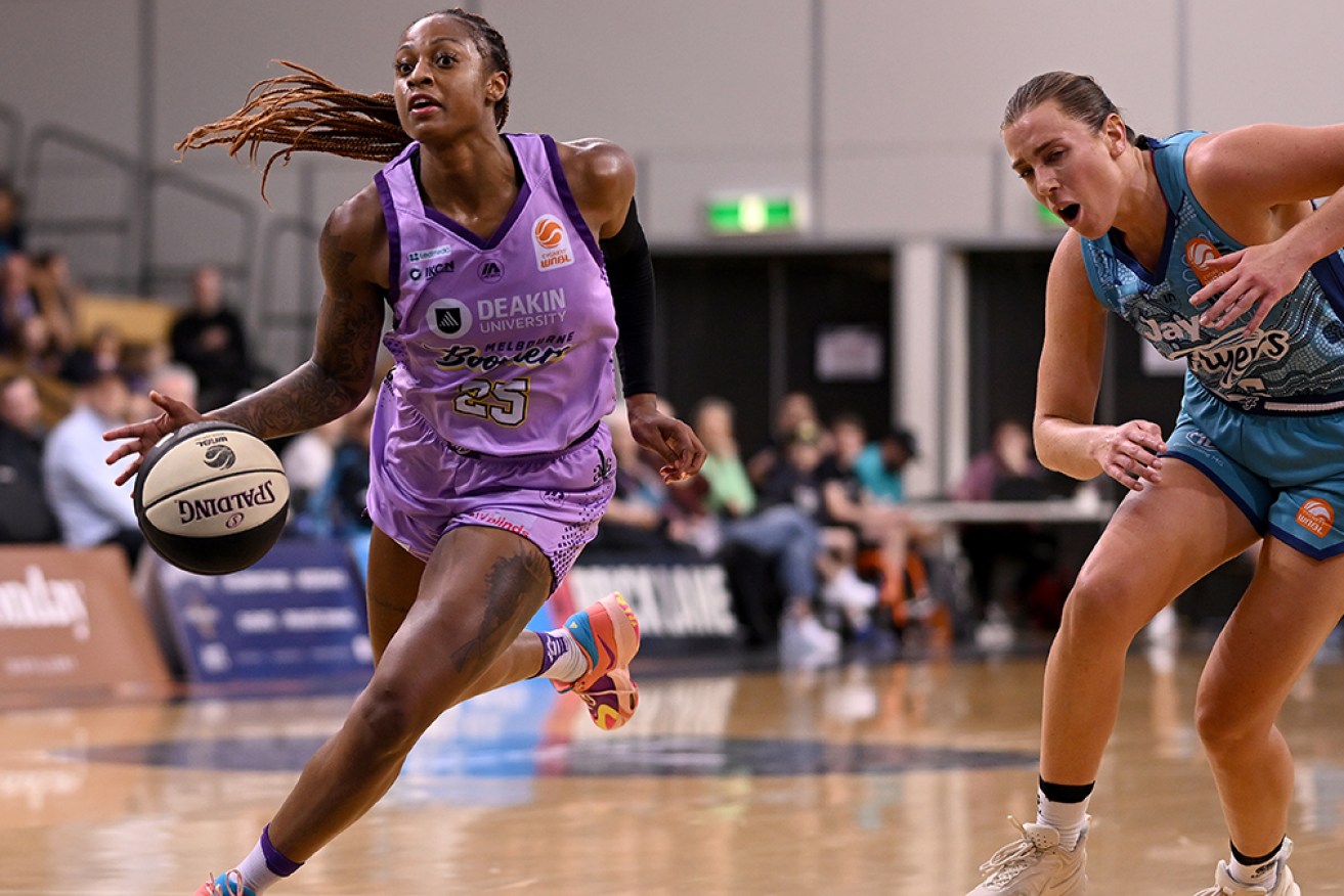Tiffany Mitchell scored 36 points in a losing effort for Melbourne Boomers against Southside Flyers. 