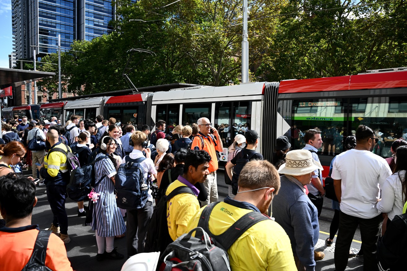 A communications issue meant Sydney commuters waited up to 90 minutes on trains and platforms.