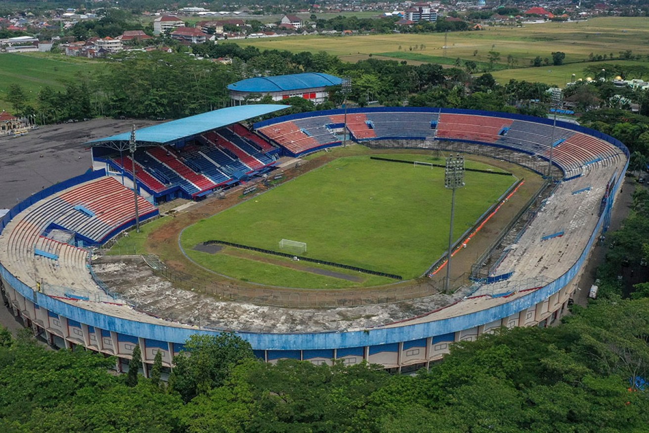 The Kanjuruhan Stadium in Malang, East Java, Indonesia, where 135 people died in October.