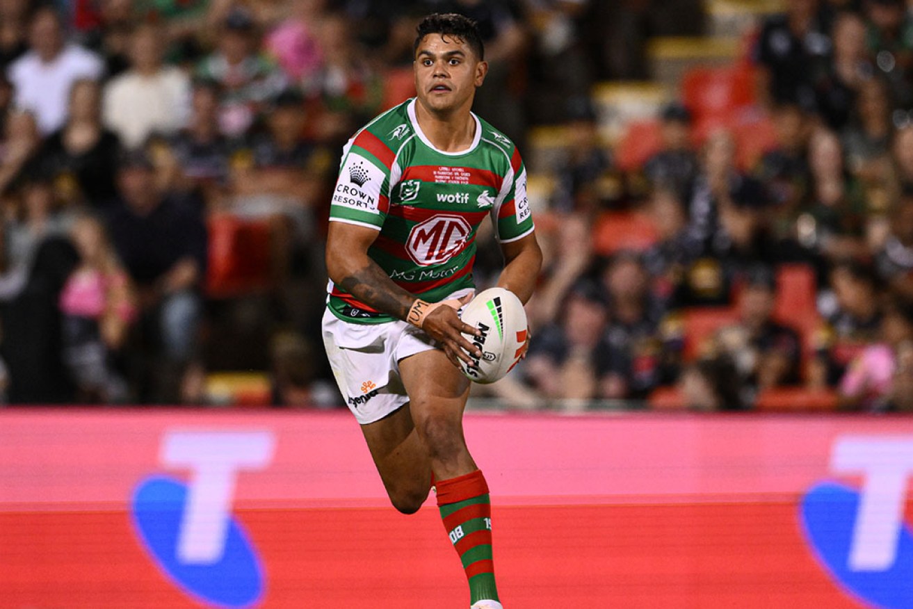 A teenage NRL fan allegedly racially abused Latrell Mitchell in the Rabbitohs' loss to Penrith on Thursday night.