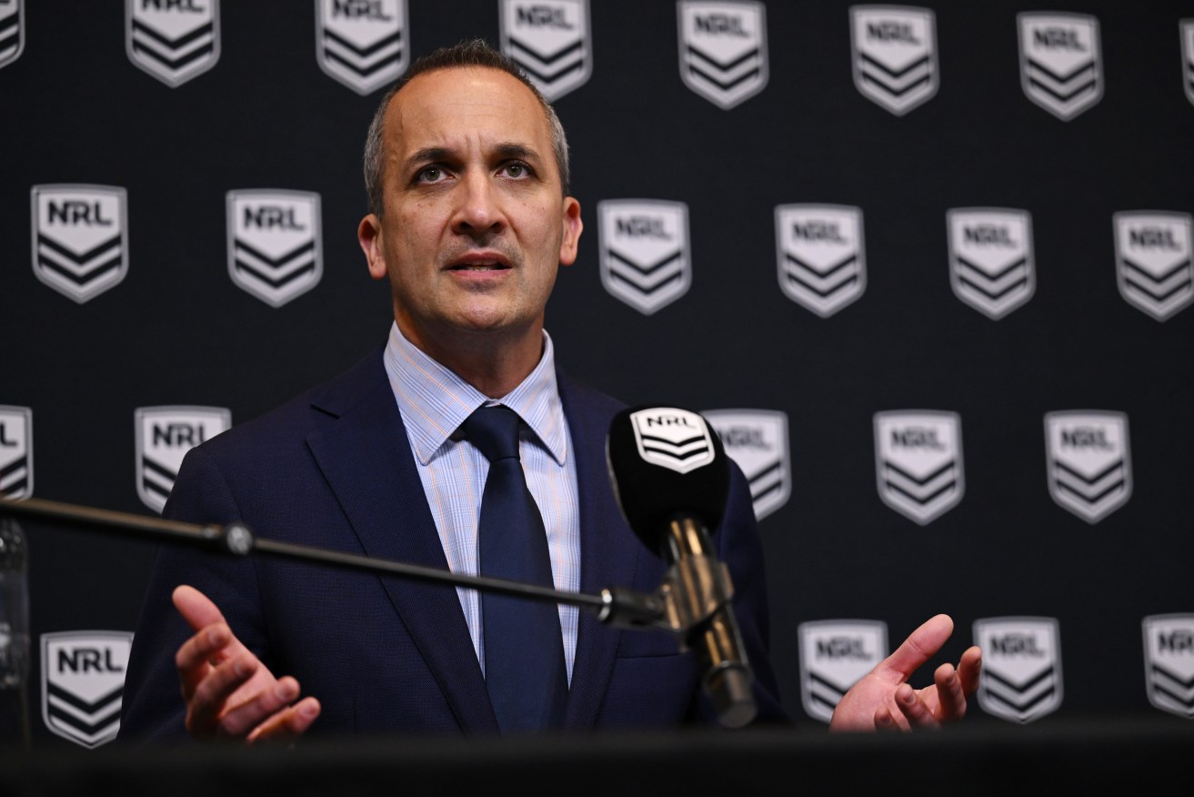 NRL chief executive Andrew Abdo has addressed rape allegations against a Queensland-based player.