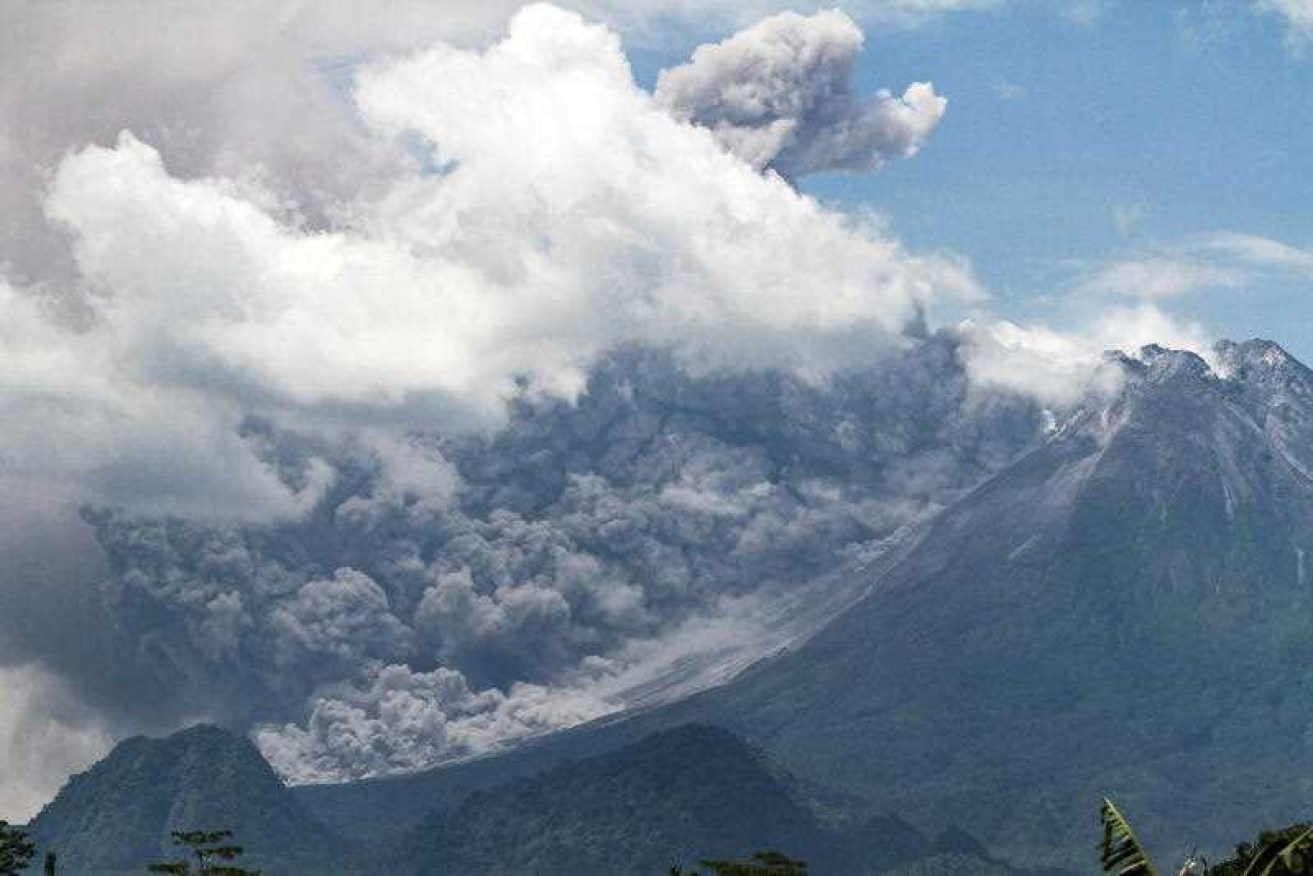 Residents living near Mount Merapi have been warned to stay 7km away from the crater's mouth.