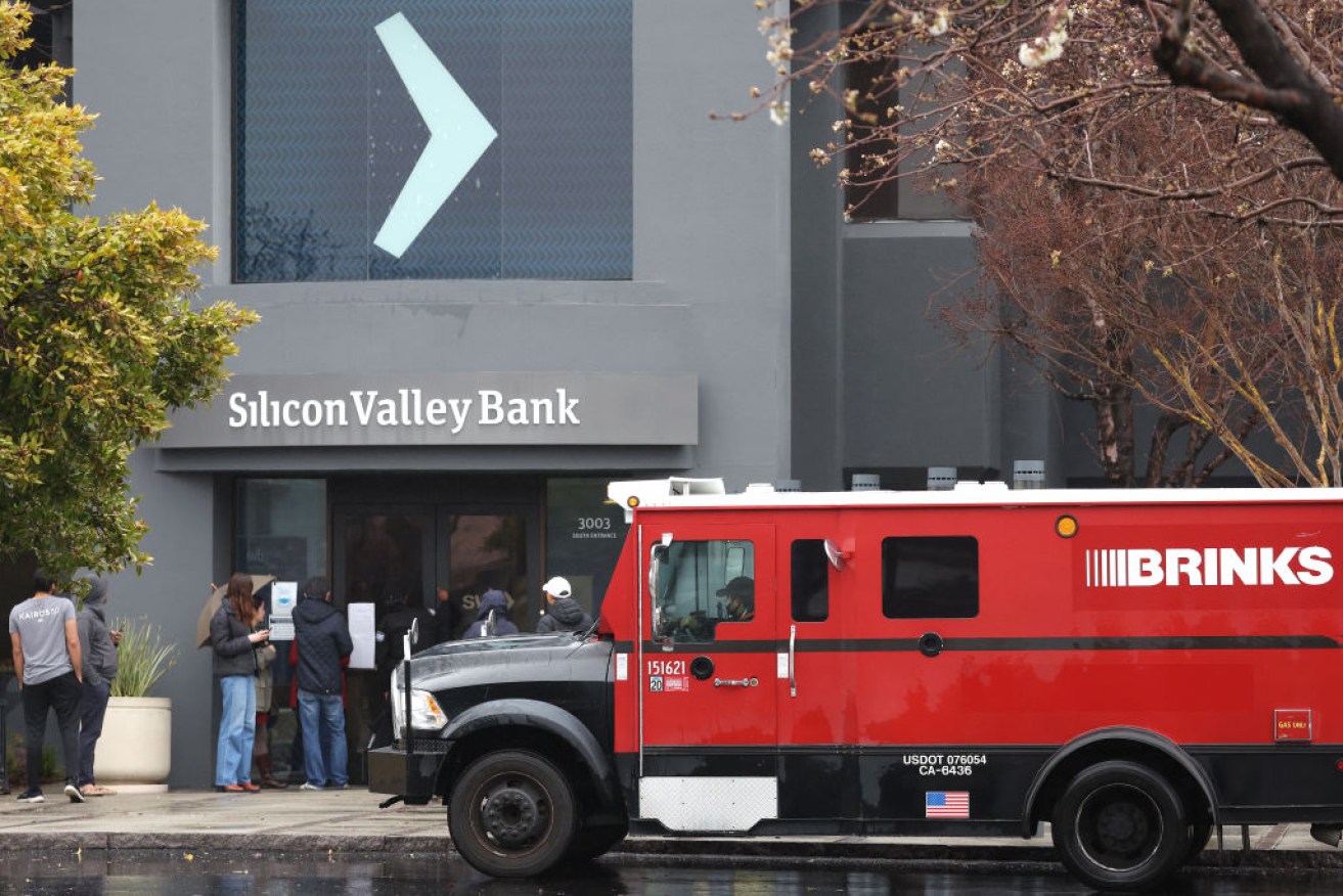 The tech sector's pain has finally flowed on to the Silicon Valley Bank. 