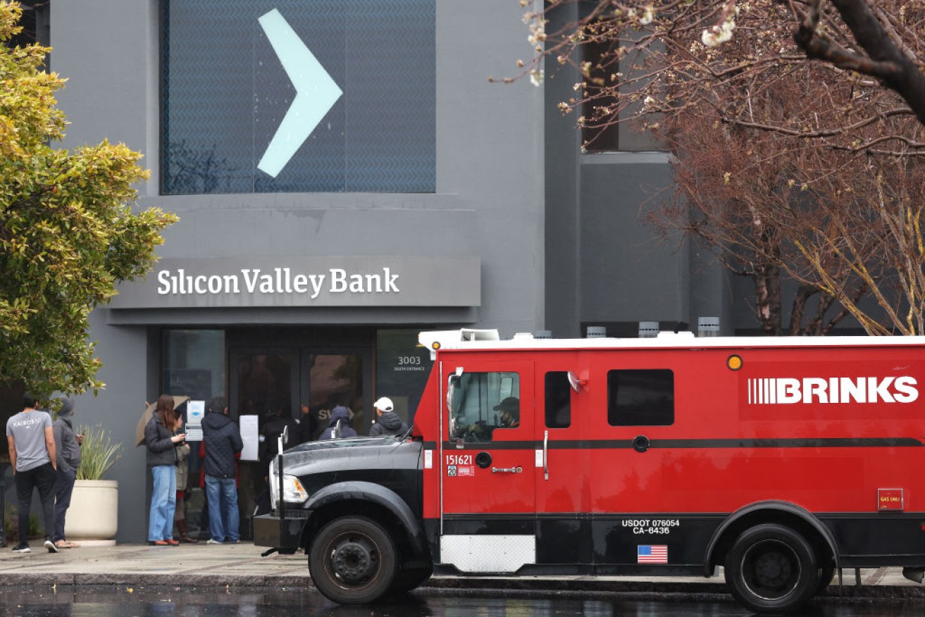 The tech sector's pain has finally flowed on to the Silicon Valley Bank.