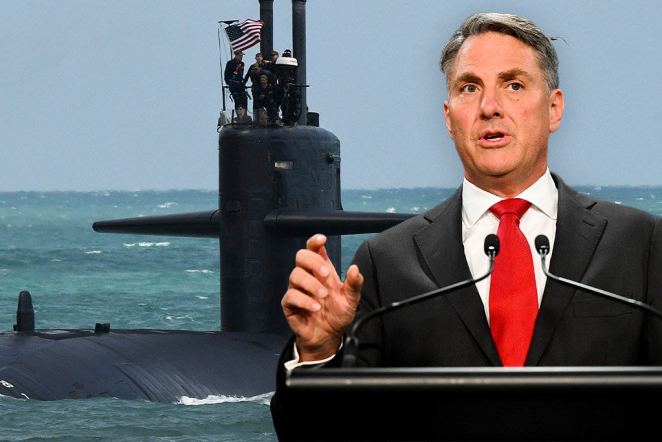 It's a furphy that the AUKUs submarines deal means Australia automatically follows the US into a war, Defence Minister Richard Marles says.
