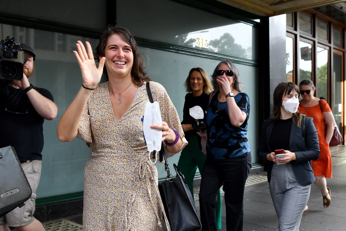 Deanna ‘Violet’ Coco arrives at court on Wednesday for her appeal hearing.