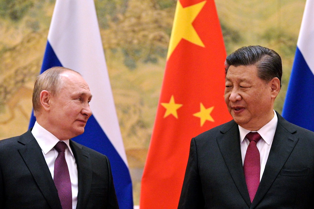 Vladimir Putin will welcome China's President Xi in Moscow on Monday. 