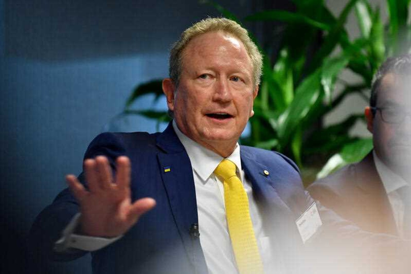 Andrew Forrest says Australia could go "as good as green" by 2030.