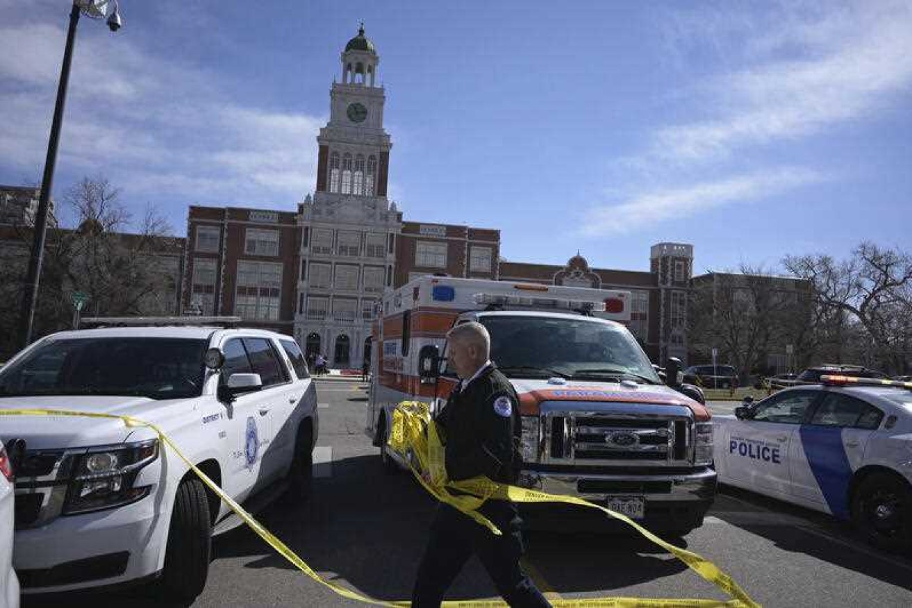 Police say a student allegedly shot two school administrators at a Denver high school.