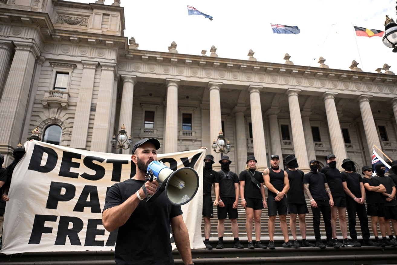 Neo-Nazi protesters in Melbourne renewed focus on banning the hateful symbols of the movement.