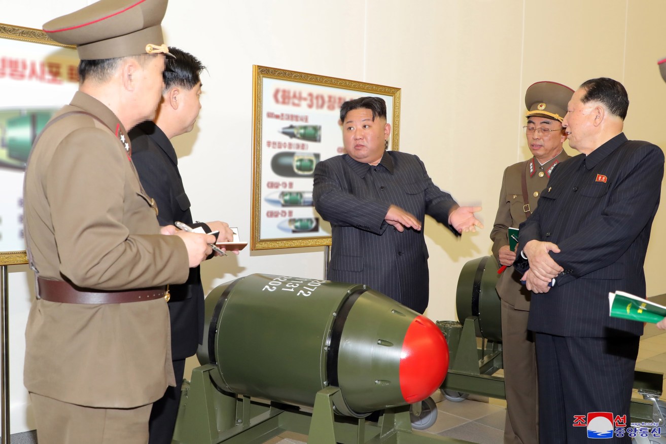 Kim Jong-un has stepped threats of nuclear war over the past month.