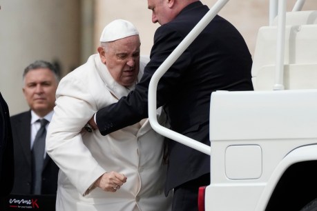 Pope&#8217;s health improves in hospital