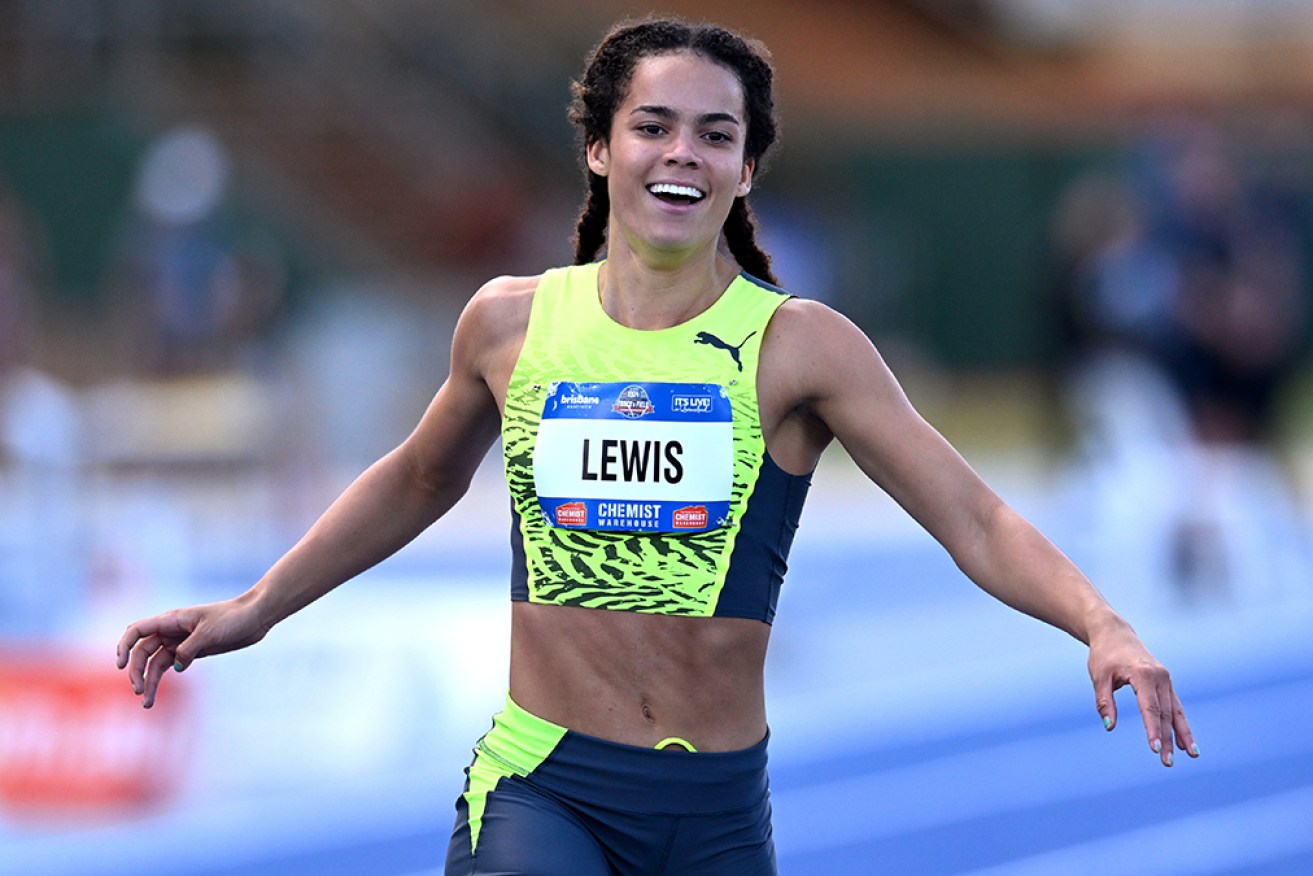 Torrie Lewis has surprised herself by doing the sprint double at the Australian championships. <i>Photo: AAP</i>