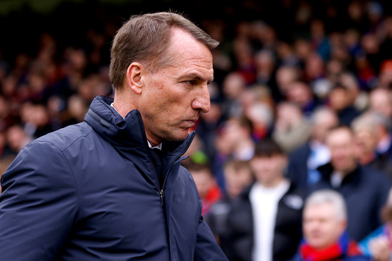 Leicester manager Brendan Rodgers at his final match at Crystal Palace before his sacking. <i>Photo: AP</i>
