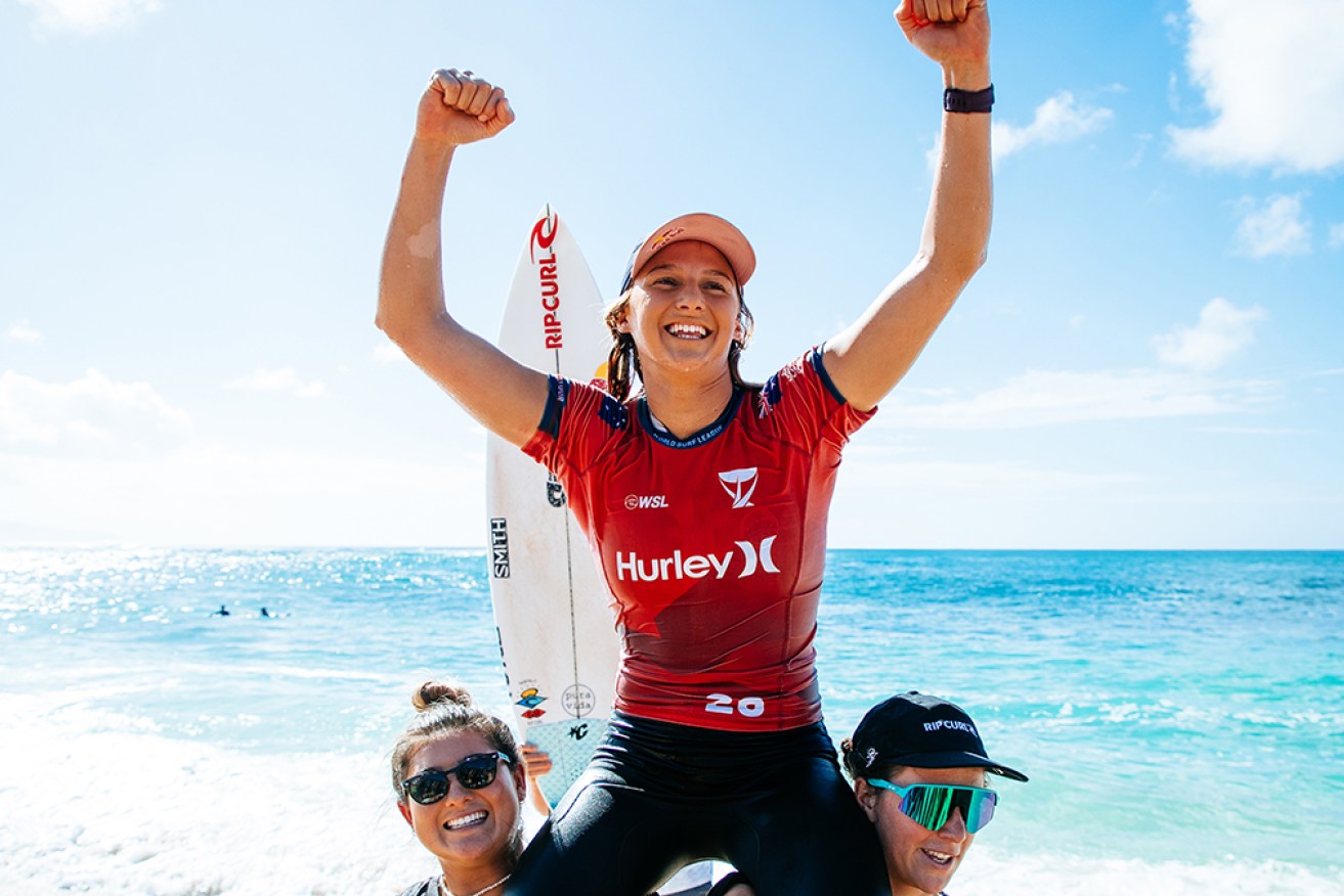 Australian World No.1 Molly Picklum returns to Bells Beach a different surfer. <i>Photo: AAP/World Surf League</i>