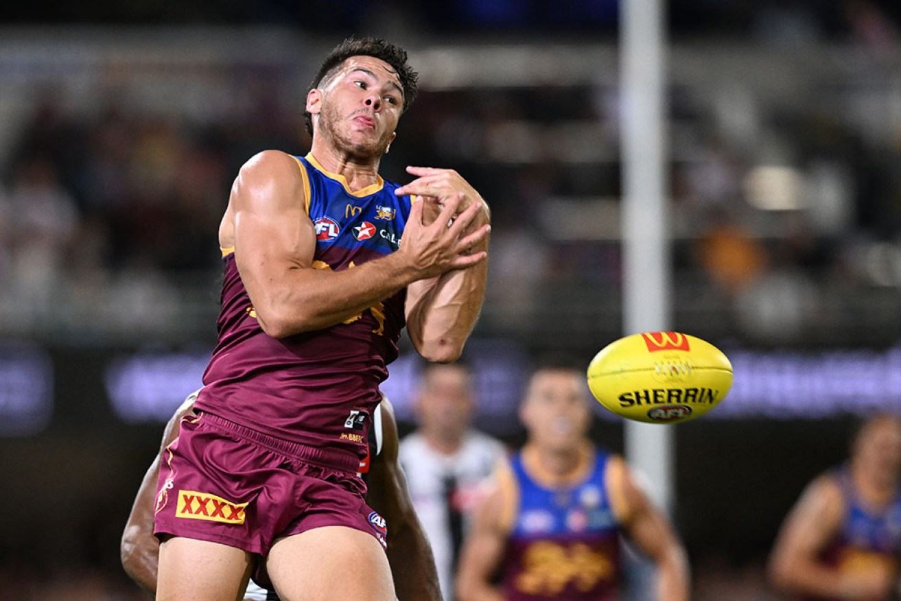 Brisbane's Cam Rayner had four goals and 10 score involvements in the Lions' win over Collingwood. <i>Photo: AAP</i>