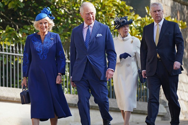 Royals attend Easter Sunday service at Windsor