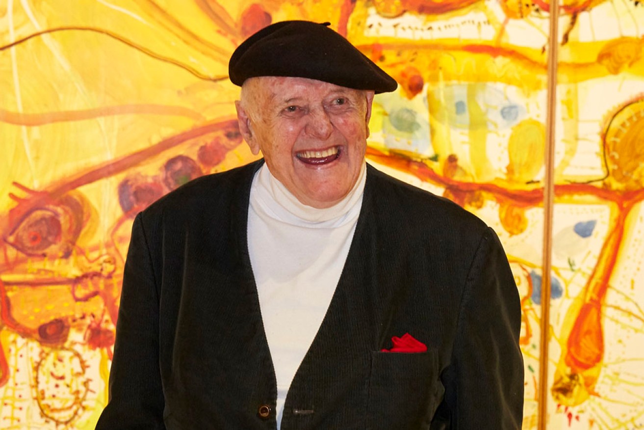 "To be an Australian landscape painter is to be an explorer," John Olsen said. <i>Photo: AAP/AGNSW/Mim Stirling</i>