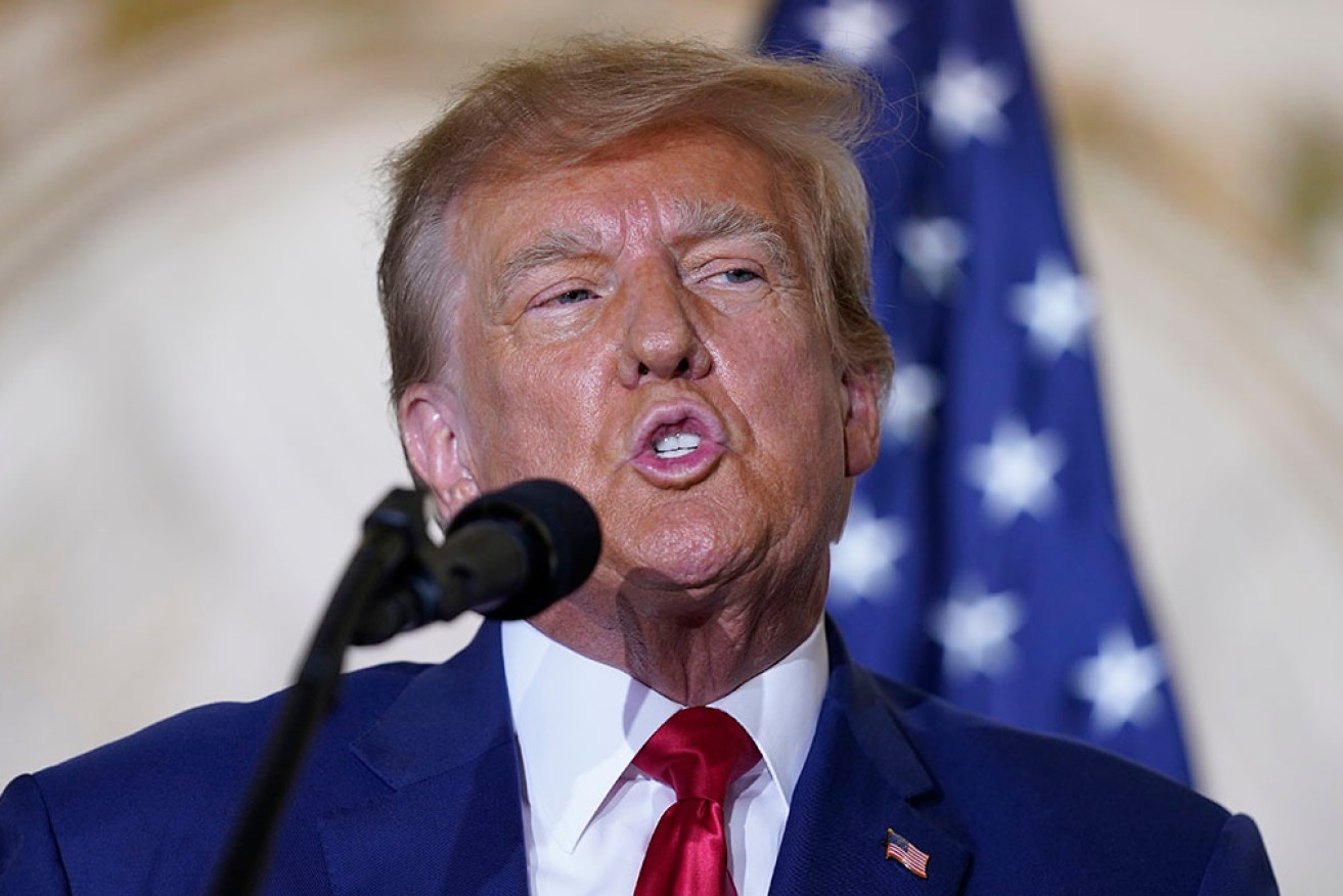 Donald Trump whipped up the Georgia crowd with evidence-free claims he is being deliberately targeted.