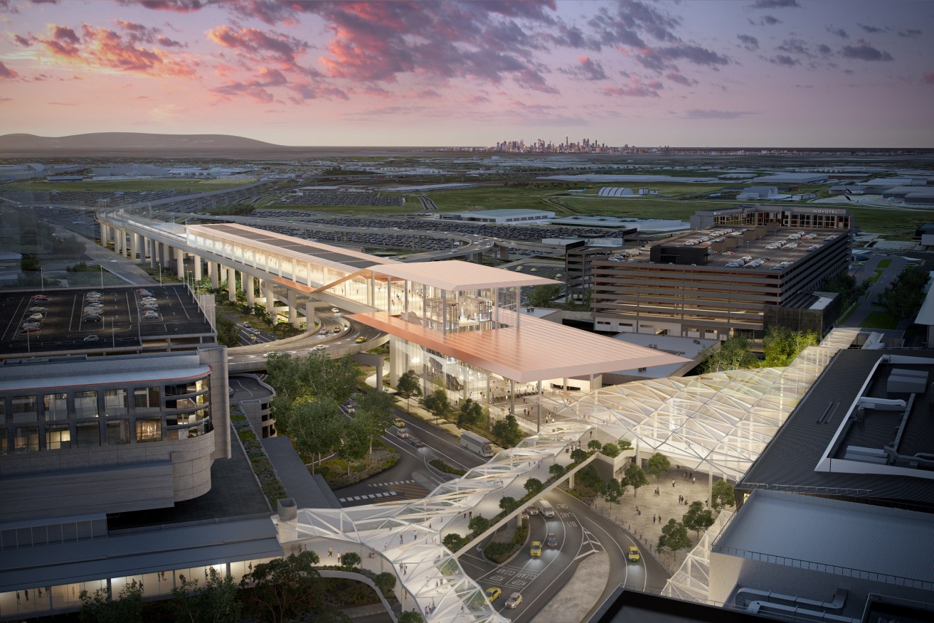 The proposed Melbourne Airport train station isn't among projects facing the chop.