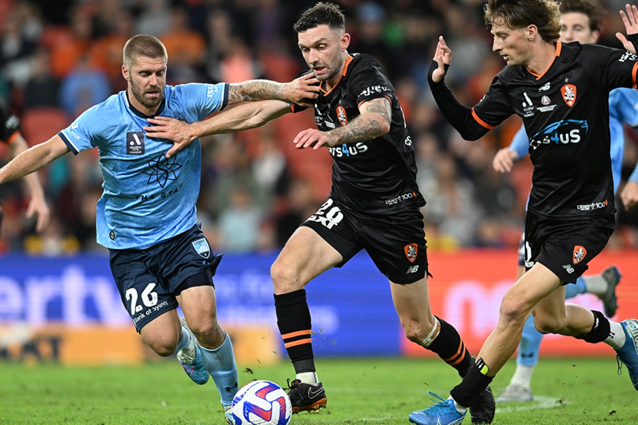 Sydney FC has locked in an A-League Men finals berth after beating Brisbane 2-0 at Suncorp Stadium. 