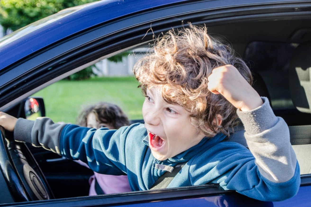 Children are mimicking their parents' behaviour behind the wheel.