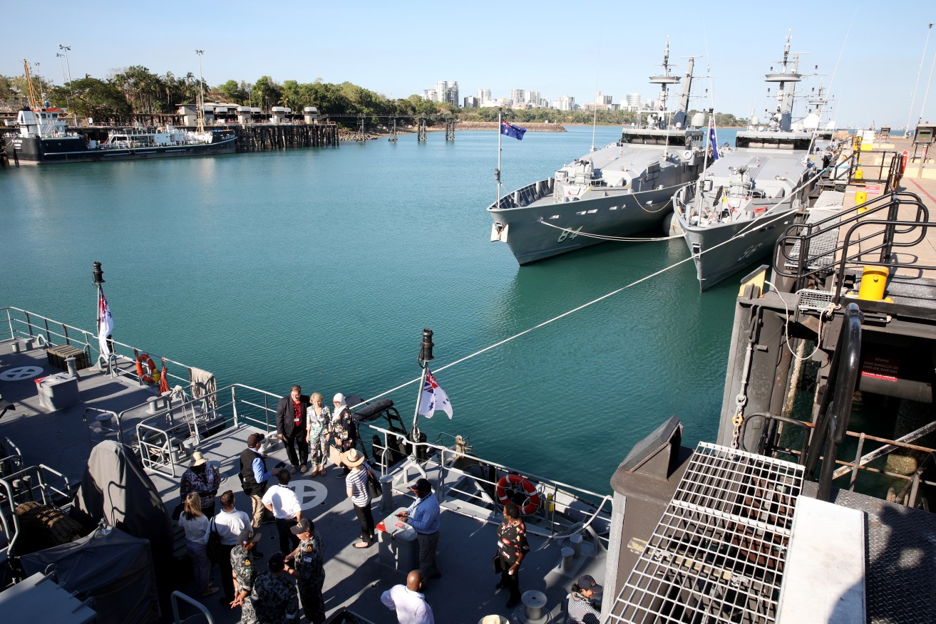 HMAS Coonawarra in Darwin will be upgraded as part of the defence shape-up.
