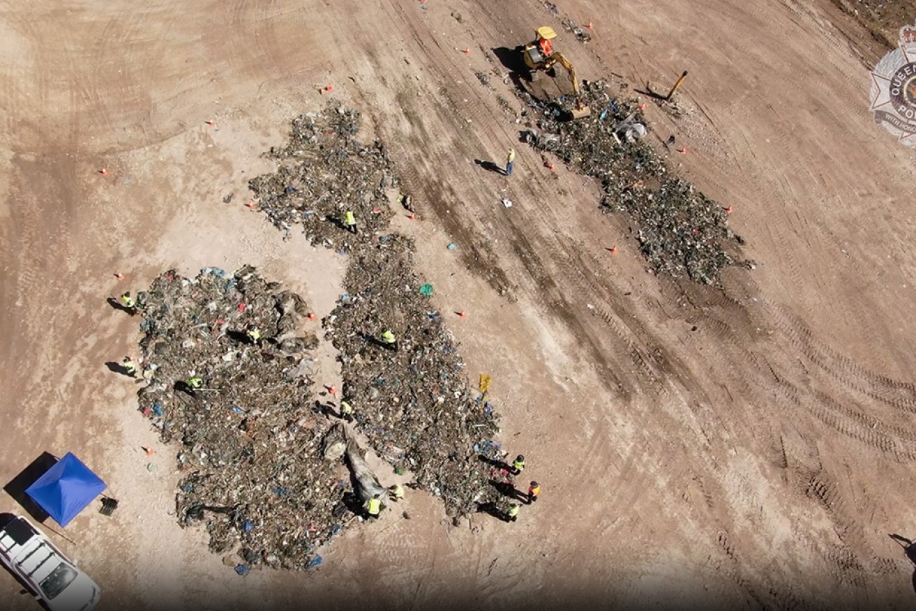 Queensland police have discontinued the search for Lesley Trotter at the Swanbank landfill site.