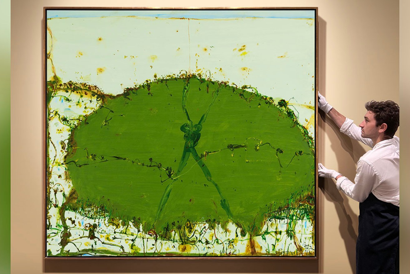 John Olsen's <i>Life on the Edge of the Pond </i>has been sold for $250,000 at auction in Sydney. 