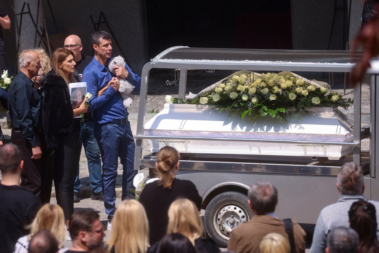 Parents of Ema Kobiljski, 13, mourn.