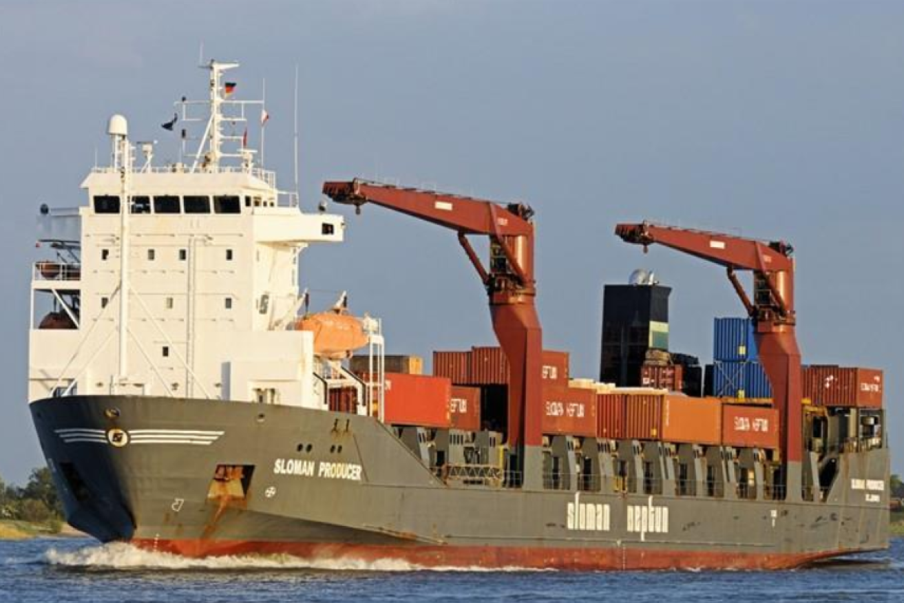 The Russian cargo vessel Lady R, which the US says has been used to run arms from South Africa to Russia's war in Ukraine. <i>Photo: VesselTracker</i>