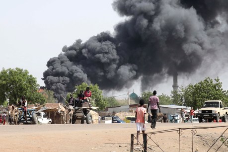 Khartoum region bombarded by air strikes as Sudan’s rivals talk
