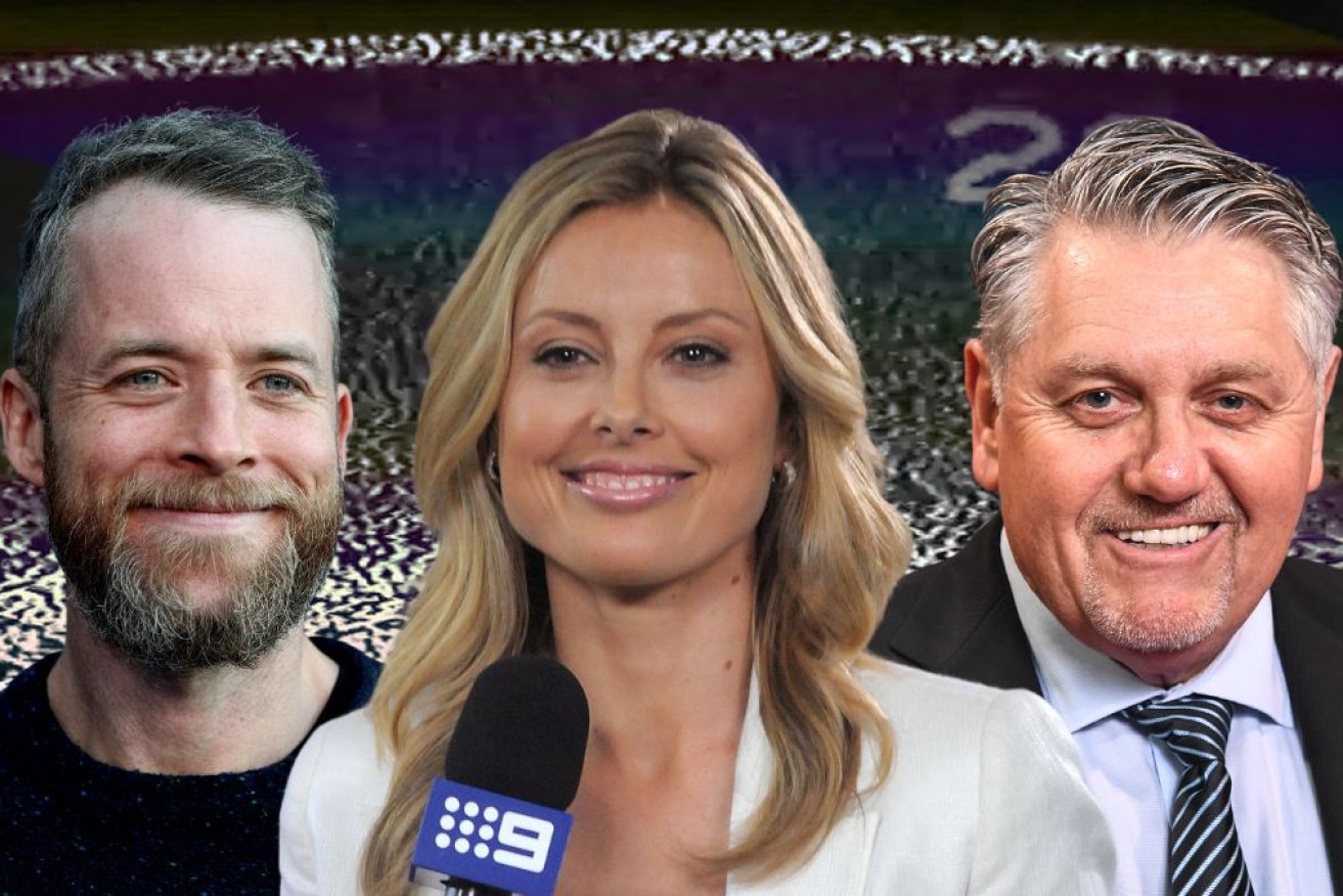2GB host Ray Hadley (right) is Nine's highest-paid star followed by Hamish Blake and, among others, Allison Langdon.