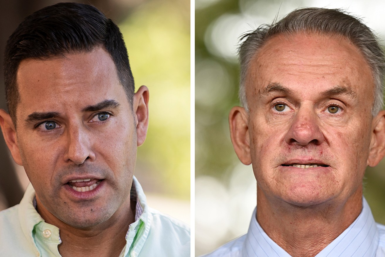 Alex Greenwich's (left) defamation lawsuit against Mark Latham goes to trial later this month.