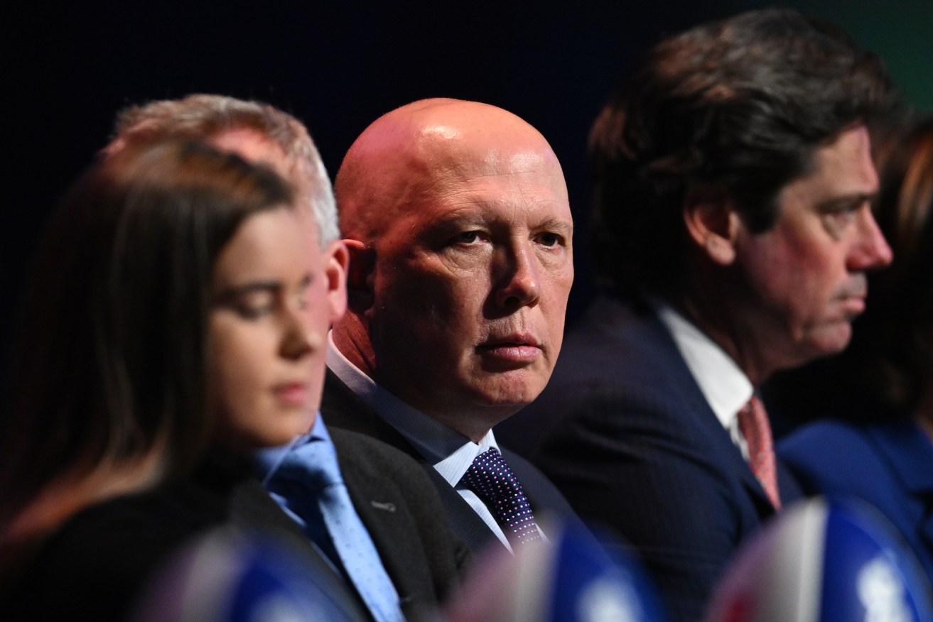Peter Dutton has accused sports "elites" of telling their fans how to vote on the Indigenous Voice.