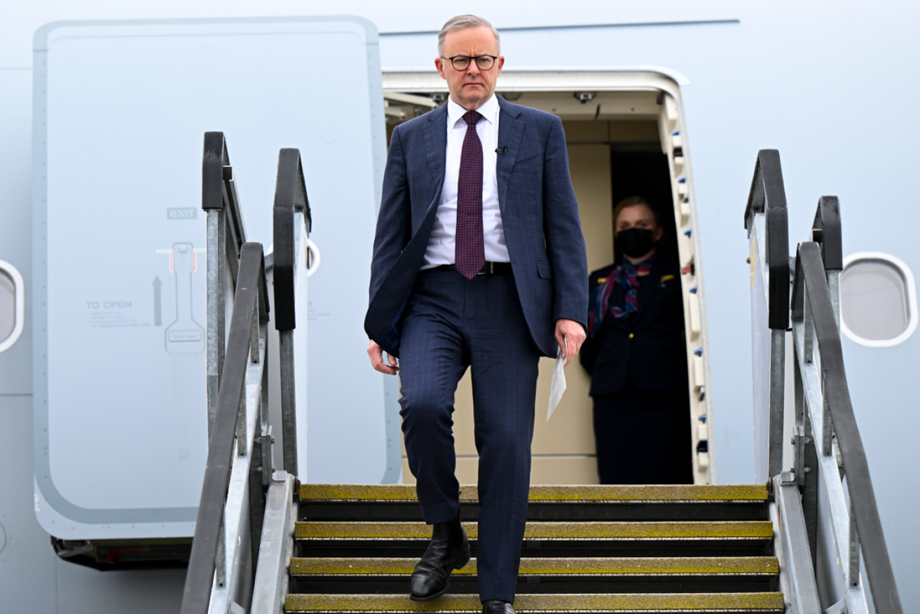 PM Anthony Albanese arrives at the G7 summit in Japan, bringing news of fresh trade sanctions against Russia.