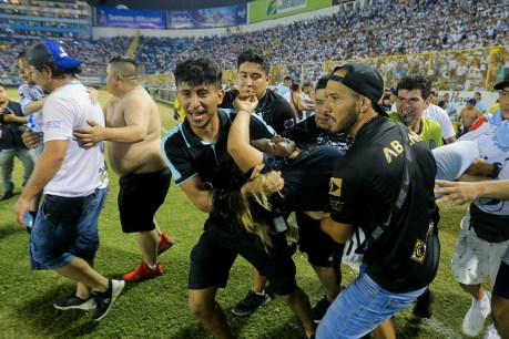 Stadium stampede at El Salvador football match kills 12