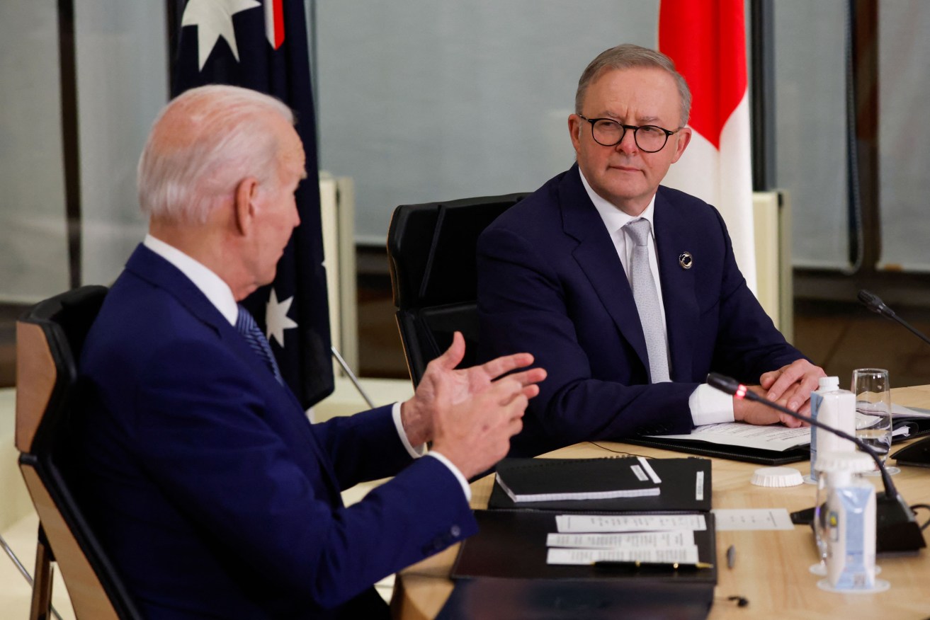 Mr Albanese held talks with Mr Biden on the sidelines of the G7 summit in Japan.
