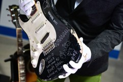 Cobain’s smashed guitar sells for over $900,000
