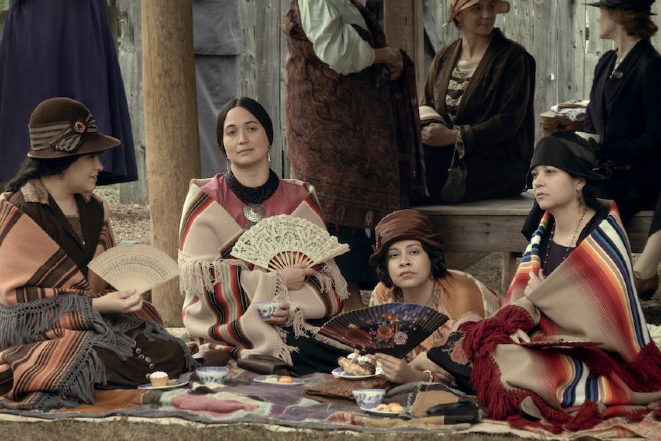Were the Osage Tribe as depicted in Killers of the Flower Moon drinking coffee?  Photo: Apple TV+