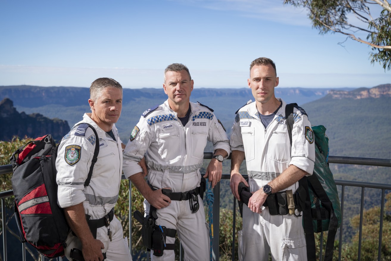 The real-life heroes of the Nine network's new show <i>Police Rescue Australia.</i>