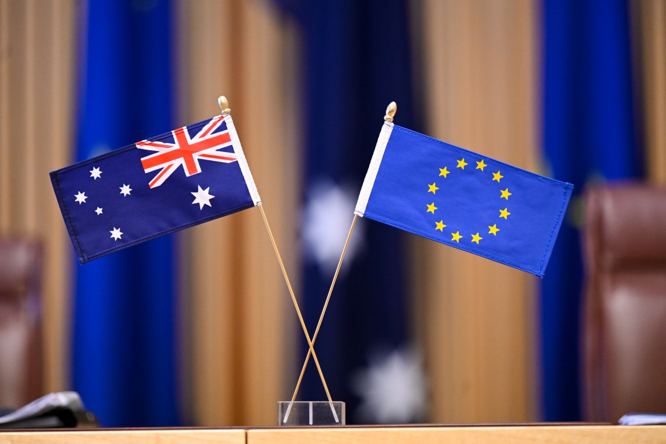 Trade talks between Australia and the EU have stalled over issues such as geographical indicators.