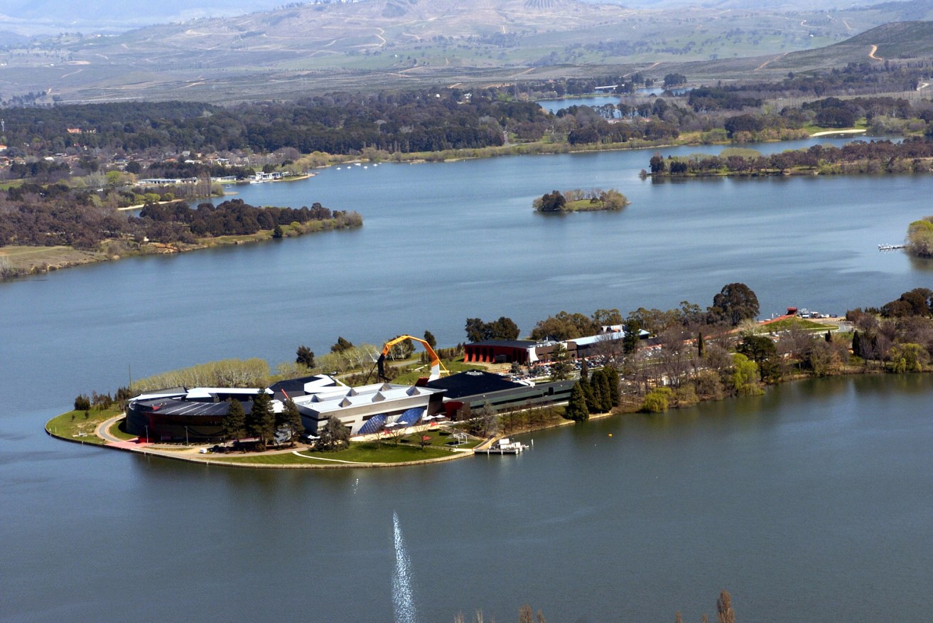 The National Museum of Australia has stored historical items in a site next to a concrete factory.