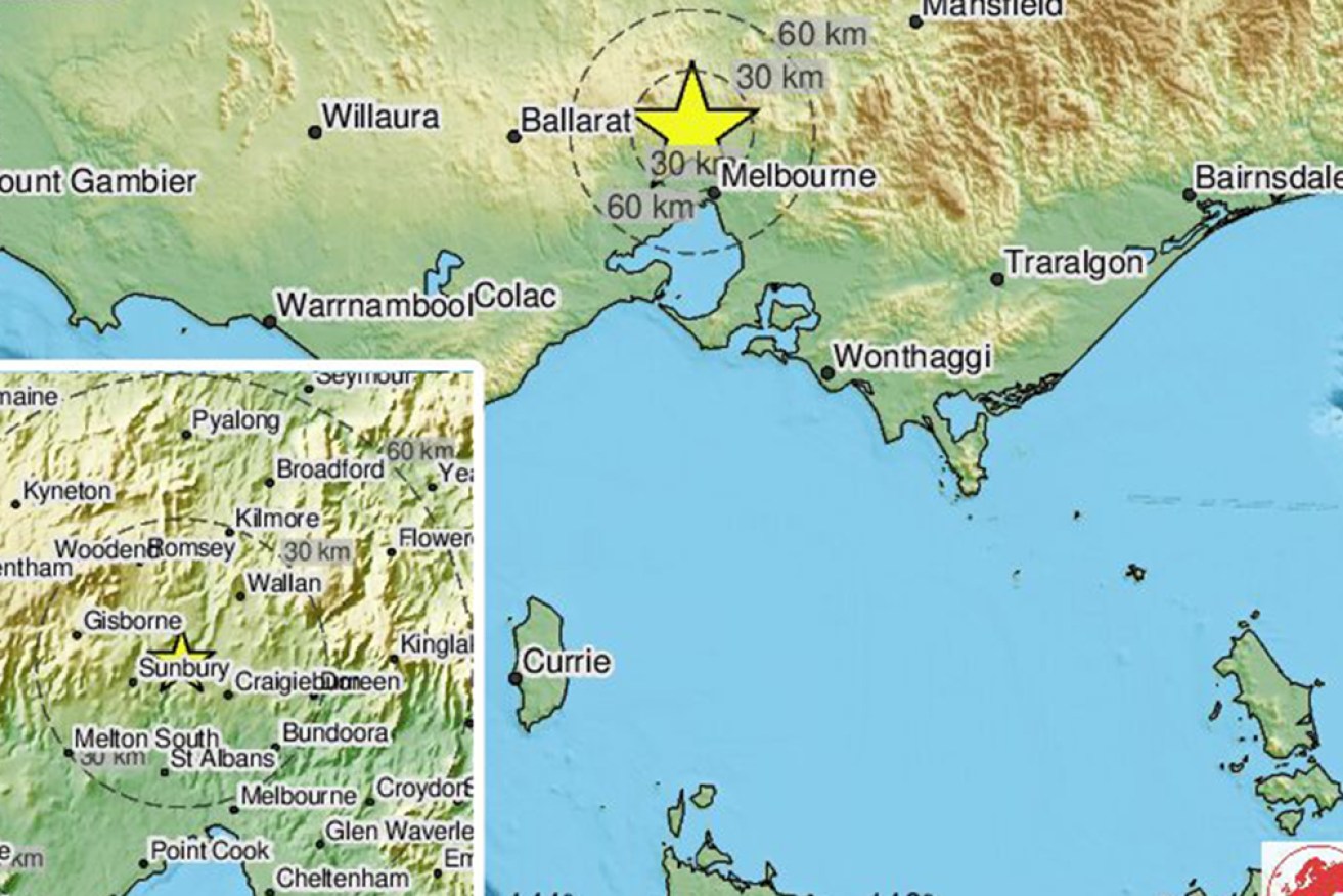 The quake occurred at Sunbury on Melbourne's north-west fringe on Sunday night.