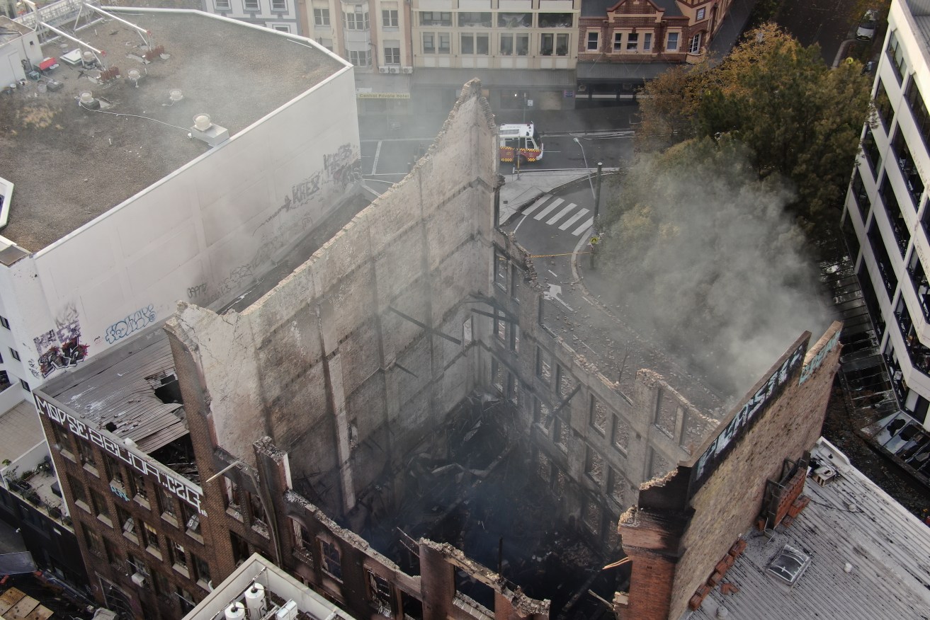 Police will search the rubble of a Sydney factory site for bodies once demolition work is complete.