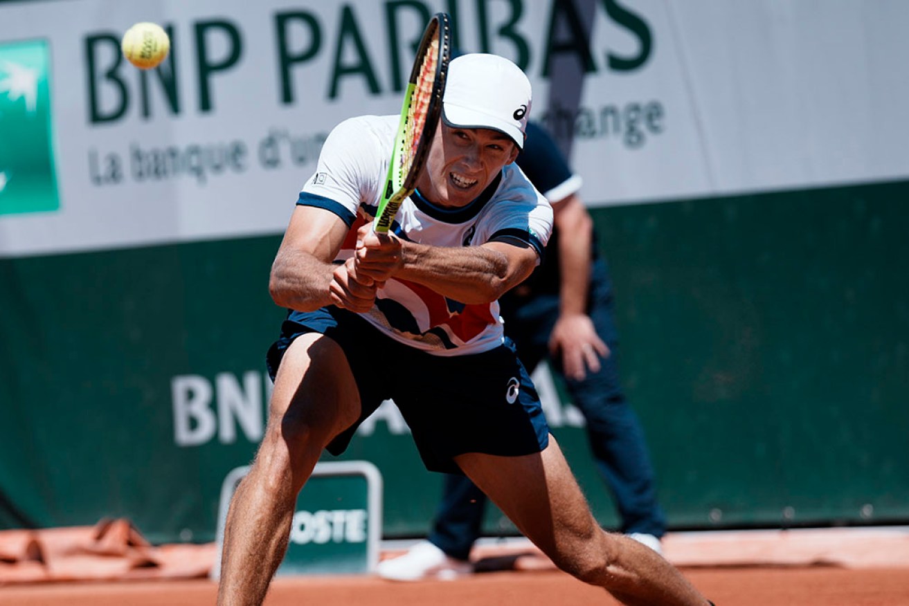 Alex de Minaur has made it into the second round of the French Open at Roland Garros in Paris. 