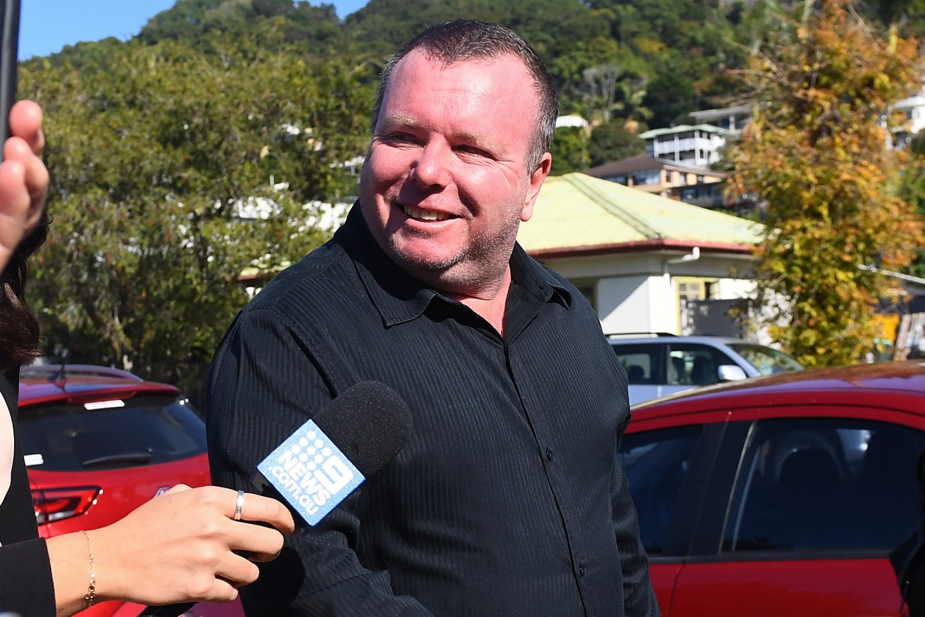 David Wonnocott has faced court accused of making threats against Brittany Higgins and her fiance.