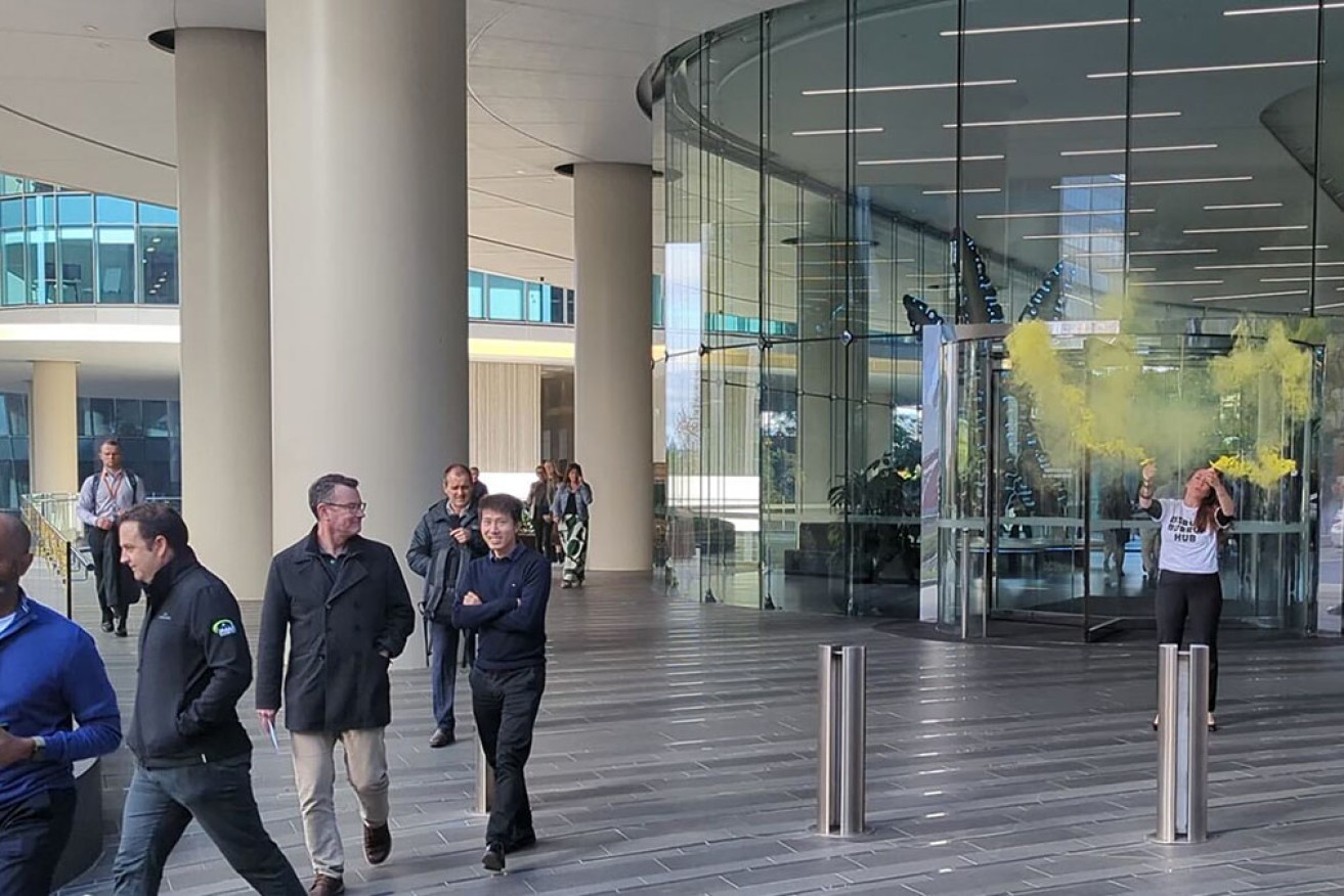 Woodside's Perth HQ had to be evacuated when the stench gas was released.