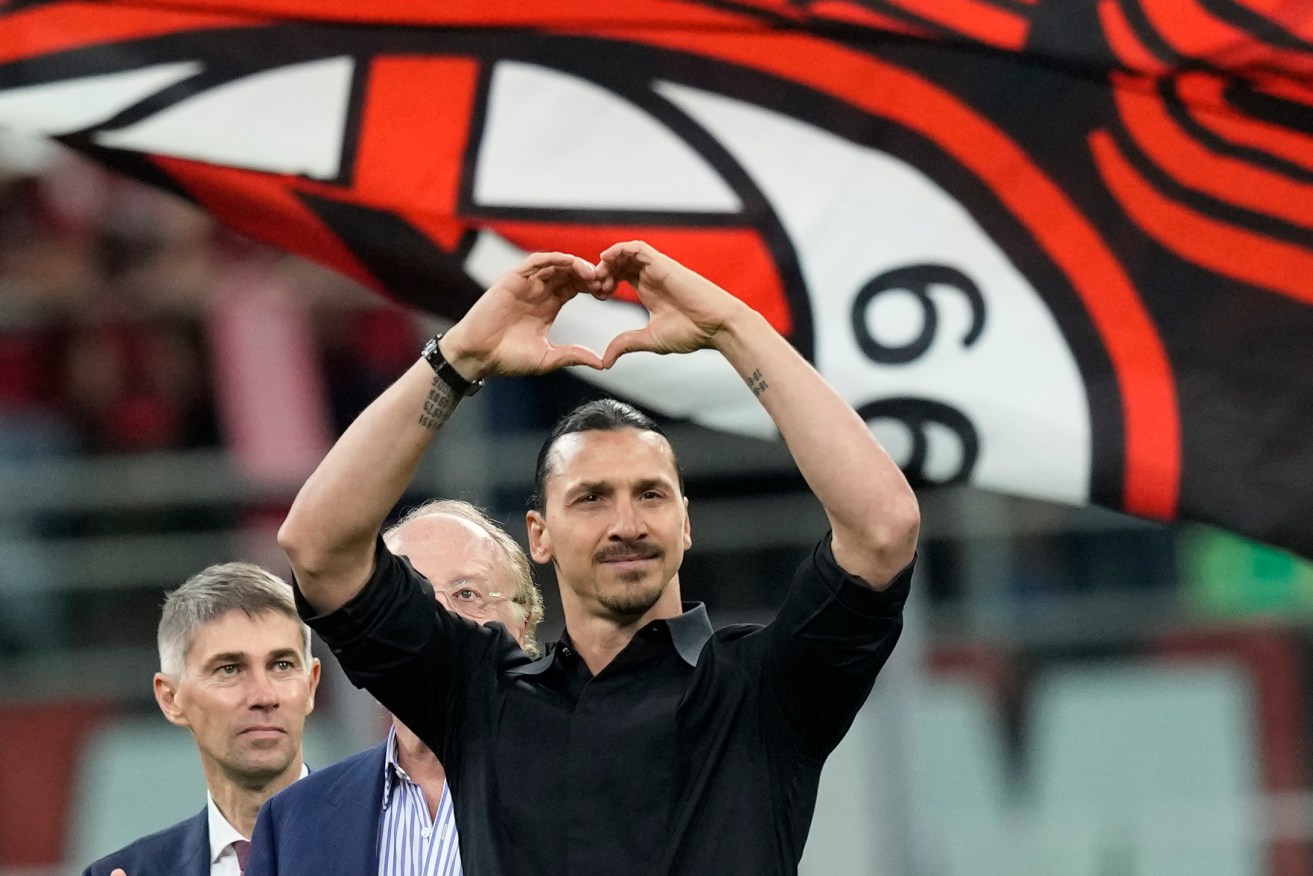 Zlatan Ibrahimovic shows his love for AC Milan's fans after announcing his retirement from football.